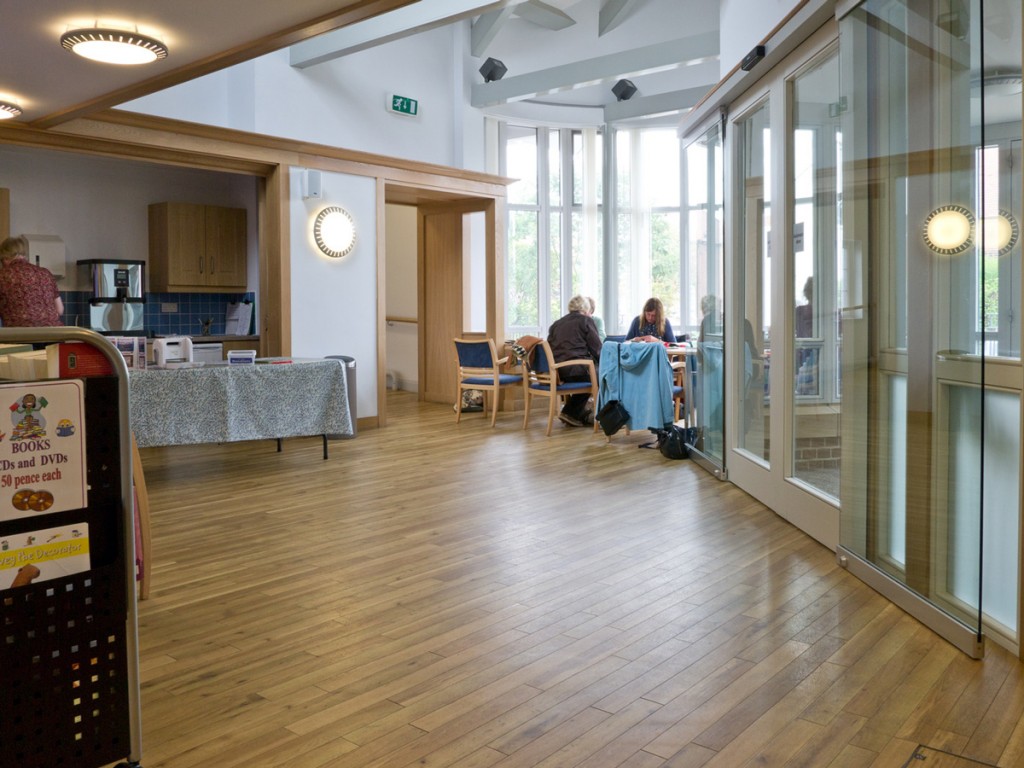 The reception area in use, St. Andrew's Monkseaton