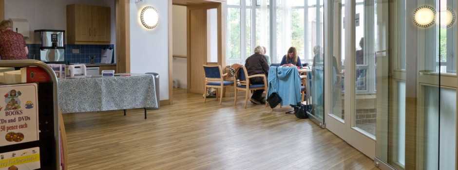 The reception area in use, St. Andrew’s Monkseaton